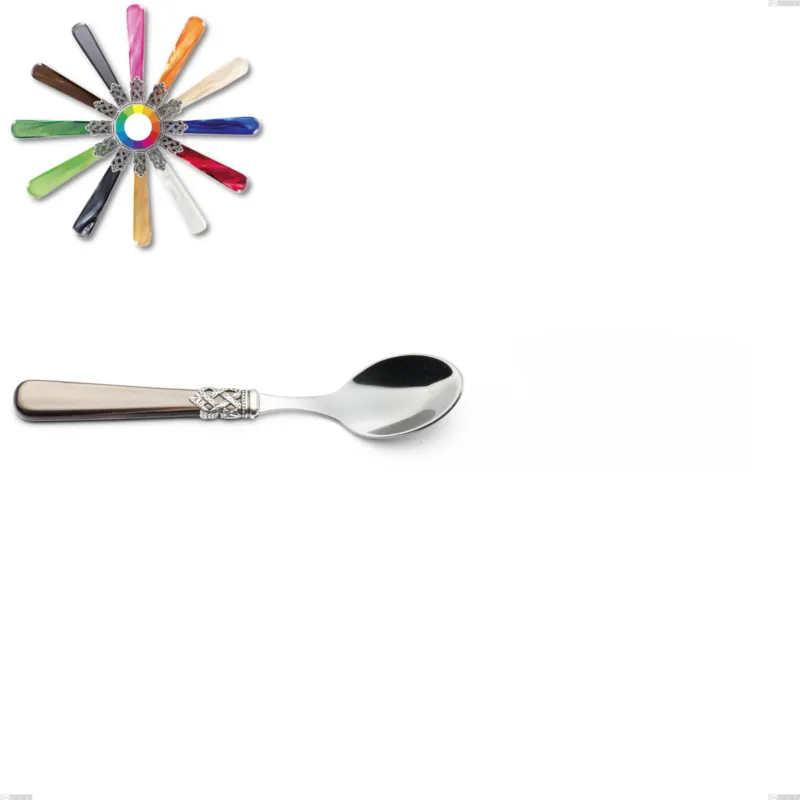 Offerta Speciale Cucchiaino caffè Ginevra, (acciaio 18.10 aisi304), manico in nylon, Lunghezza 144 mm Eme Posaterie marrone perlato 1124