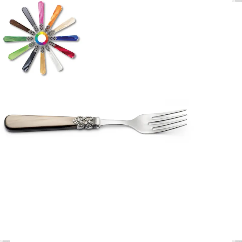 Forchetta pesce Ginevra, (acciaio 18.10 aisi304), manico in nylon, Lunghezza 211 mm Eme Posaterie marrone perlato 1124 Acquista Ora