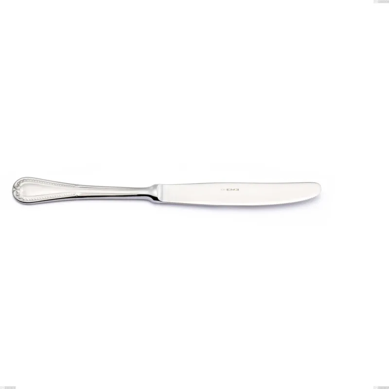 Promozione Esclusiva Coltello da tavola FIRENZE in acciaio 18.10 AISI430 , lunghezza 240 mm manico in acciaio lucido lavabili in lavastoviglie Eme Posaterie