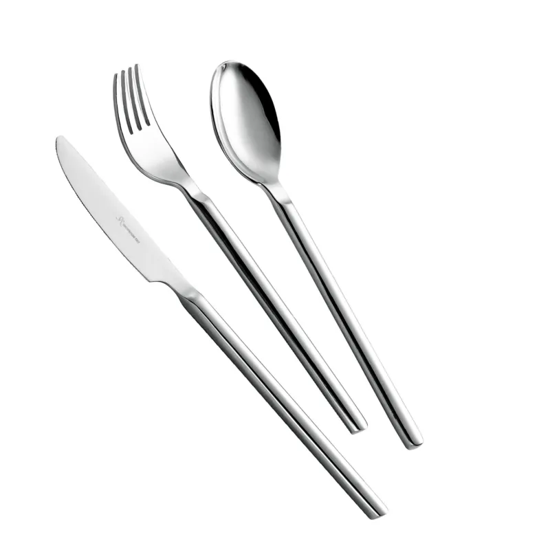 Esclusivo Servizio Posate 24 Pezzi MIZAR in acciaio inox 18/10 lucidato a specchio Forgiato Eme Posaterie
