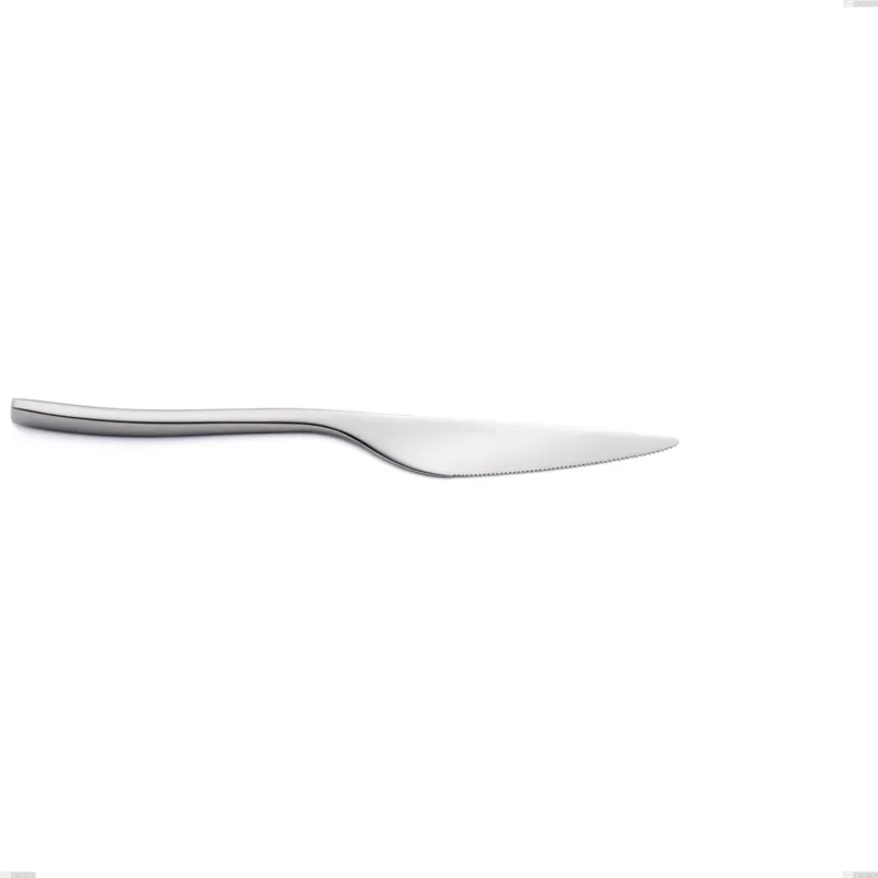 Pagamento Sicuro Coltello da tavola ETOILE SABBIATO E in acciaio 18.10 AISI304, spessore 4 mm, lunghezza 235 mm manico in acciaio Appoggio Verticale lavabili in lavastoviglie Eme Posaterie