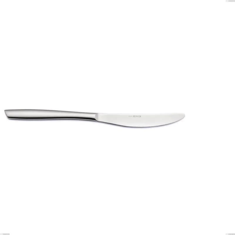 Ordina Subito Coltello da tavola ELEVEN SABBIATO E in acciaio 18.10 AISI304 2,5 mm - lunghezza 238 mm manico in acciaio lavabili in lavastoviglie Eme Posaterie