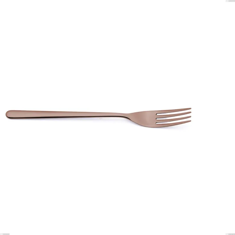 Ultima Occasione Forchetta da tavola VENICE in acciaio 18.10 AISI430, lunghezza 232 mm manico in acciaio Finitura Copper Bronze lavabili in lavastoviglie Eme Posaterie