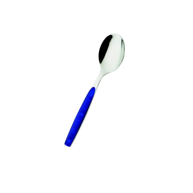 Cucchiaino da caffè DREAM in acciaio 18.C manico ABS lavabile in lavastoviglie 18/0 (AISI430) Nichel Free Eme Posaterie verde 69 Saldi