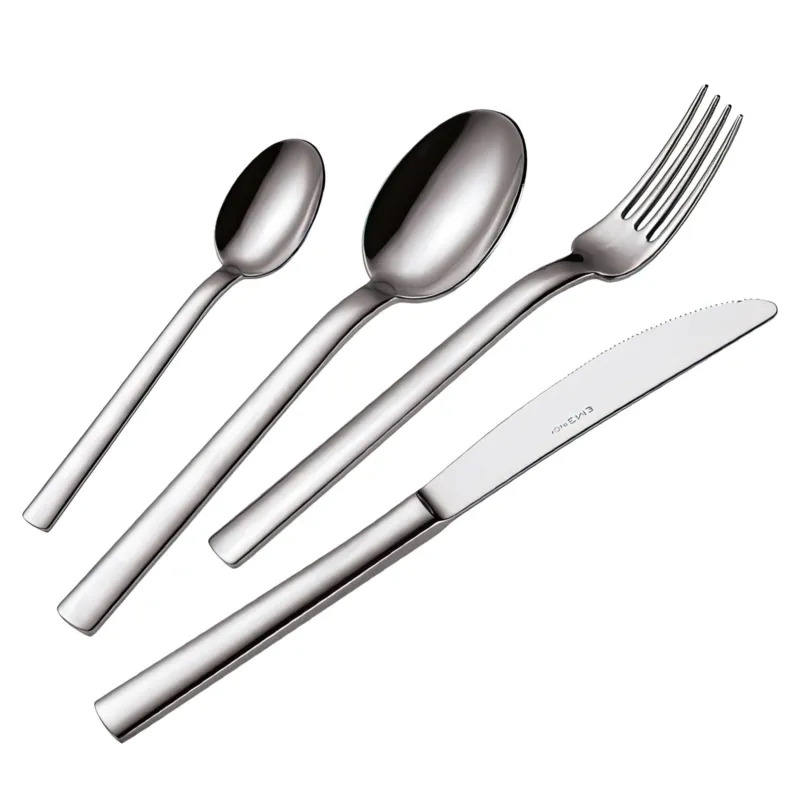 Economico Servizio Posate 24 Pezzi CHEF in acciaio inox 1810 lucidato a specchio spessore 4 mm Eme Posaterie