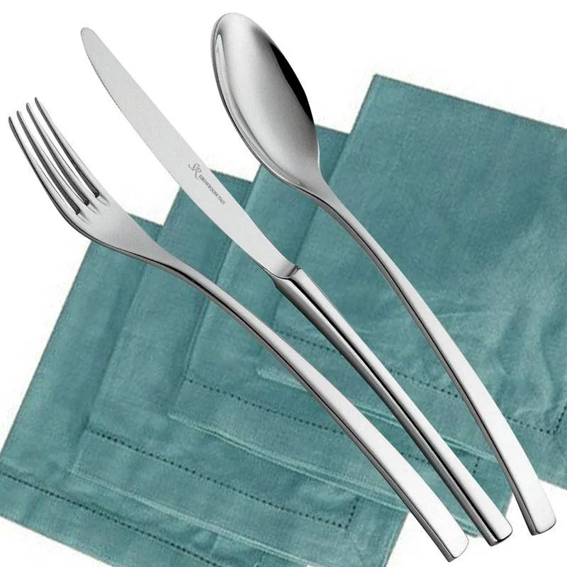 Spedito Oggi Servizio Posate ONDA 75 pezzi acciaio inox 1810 lucido spessore 4.0 mm in astuccio regalo EME Eme Posaterie