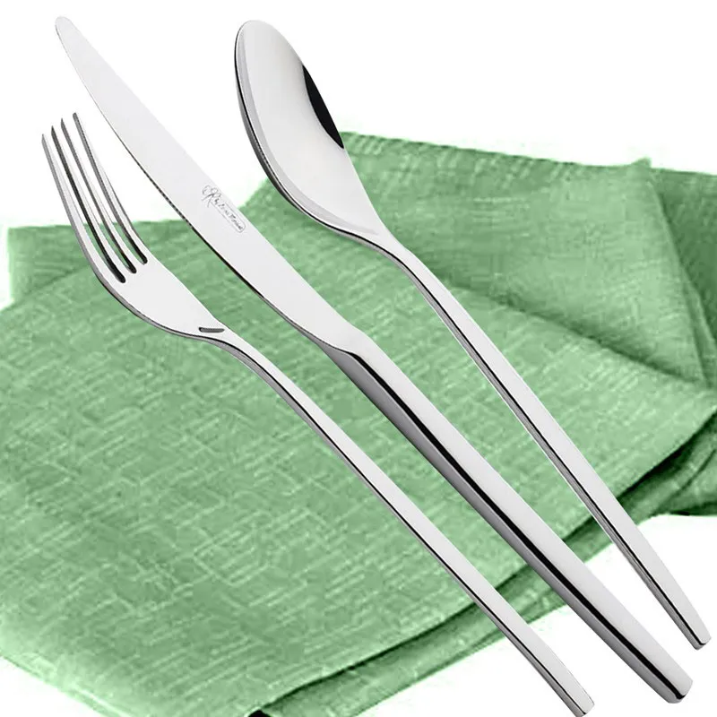 Servizio Posate OLIMPO 24 pezzi acciaio inox 1810 Semilucido spessore 4.0 mm in astuccio regalo EME Eme Posaterie Ultima Occasione