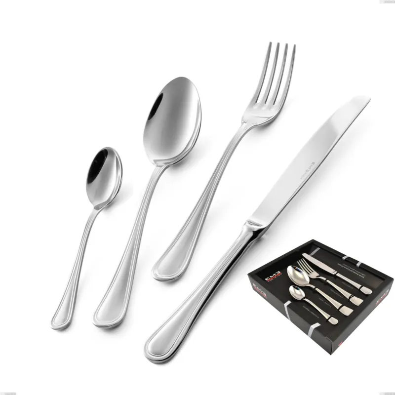 Servizio Posate IMPERO 24 pezzi acciaio inox 1810 lucidato spessore 2.5 mm in astuccio regalo EME Eme Posaterie Di Tendenza