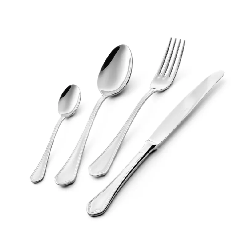 Miglior Prezzo Servizio Posate DOMUS 75 pezzi acciaio inox 1810 lucidato a specchio spessore 3 mm in astuccio regalo EME Eme Posaterie