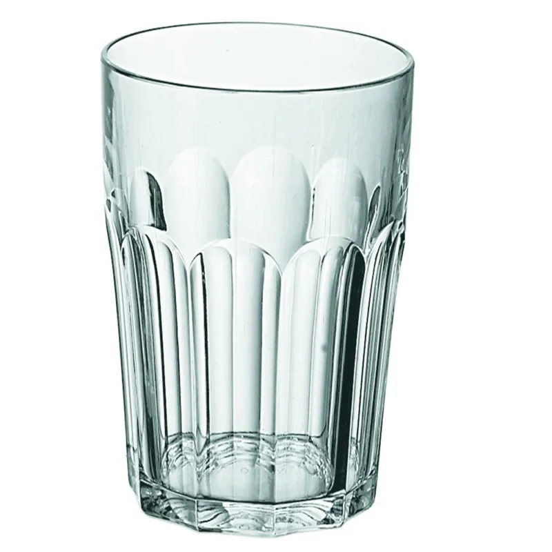 Ultimissimo Modello Bicchieri Molati bibita Molati SET 6 pezzi diametro 8xh12.5 cm - 420 cc Happy Hour Lavabili in Lavastoviglie Trasparente Guzzini