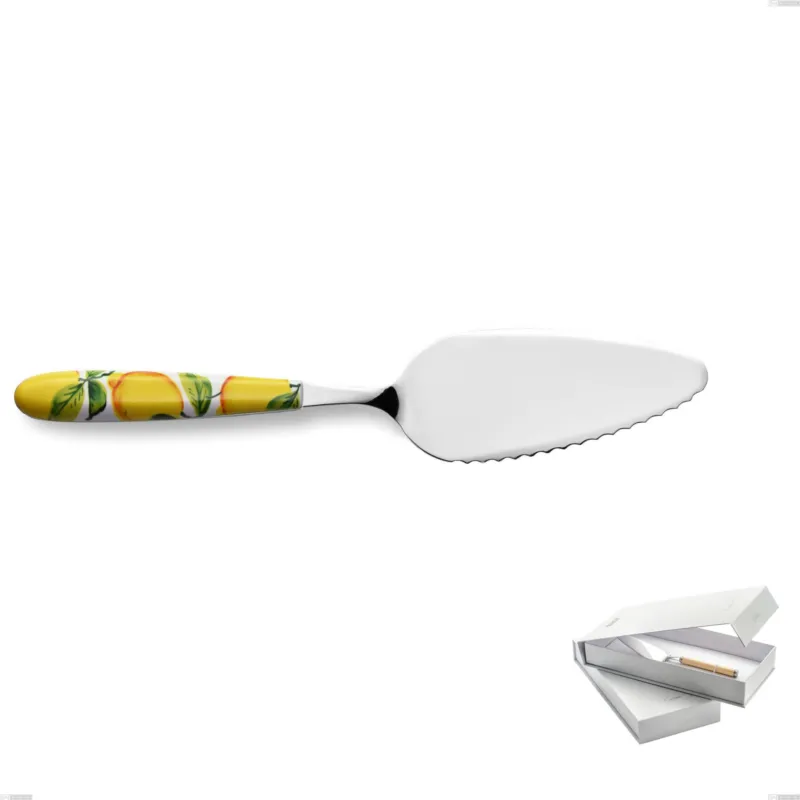 Prezzo Basso Confezione a libro 1 pezzo pala torta Vero Sorrento, acciaio 18.0 nickel free, manicatura pbt sublimato acciaio lucido Eme Posaterie