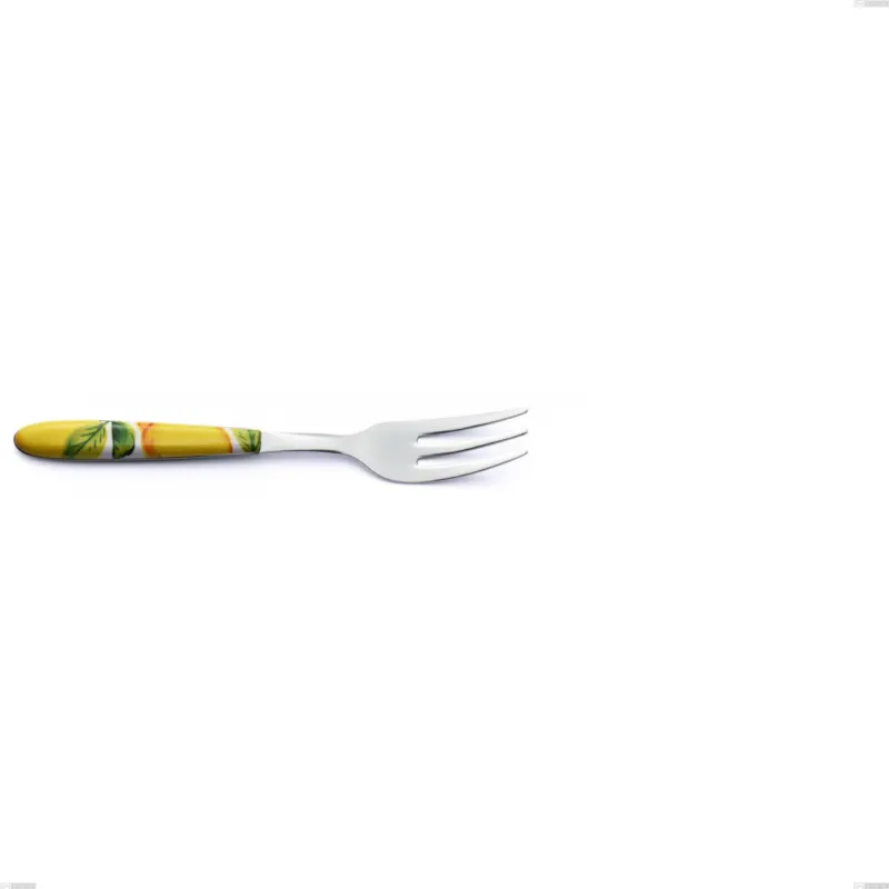 Consegna Rapida Forchetta dolce Vero Sorrento, acciaio 18.0 nickel free, manicatura pbt sublimato acciaio lucido, lunghezza 150 mm Eme Posaterie