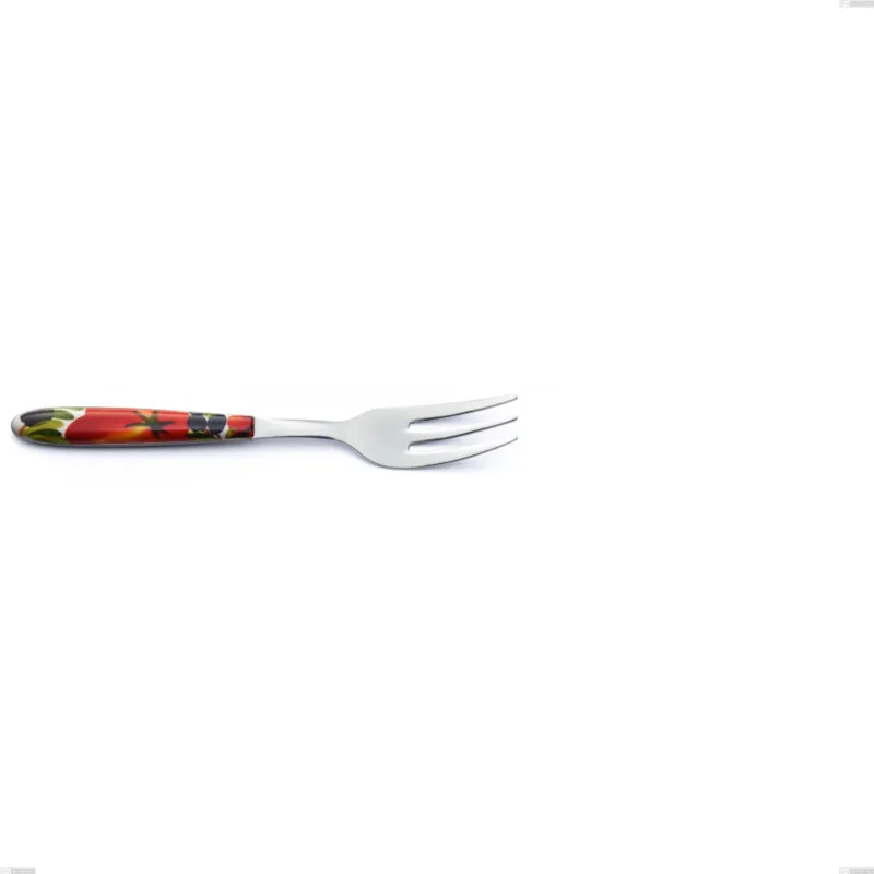 Forchetta dolce Vero Albenga, acciaio 18.0 nickel free, manicatura pbt sublimato acciaio lucido, lunghezza 150 mm Eme Posaterie Pagamento Sicuro