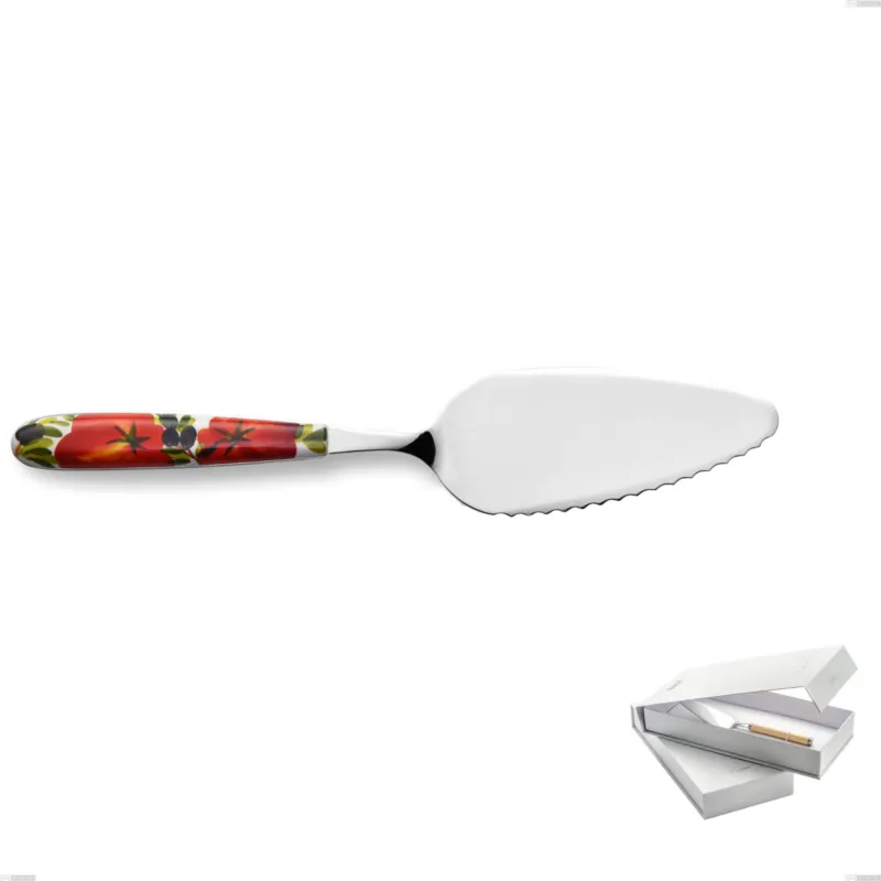 Confezione a libro 1 pezzo pala torta Vero Albenga, acciaio 18.0 nickel free, manicatura pbt sublimato acciaio lucido Eme Posaterie Saldi