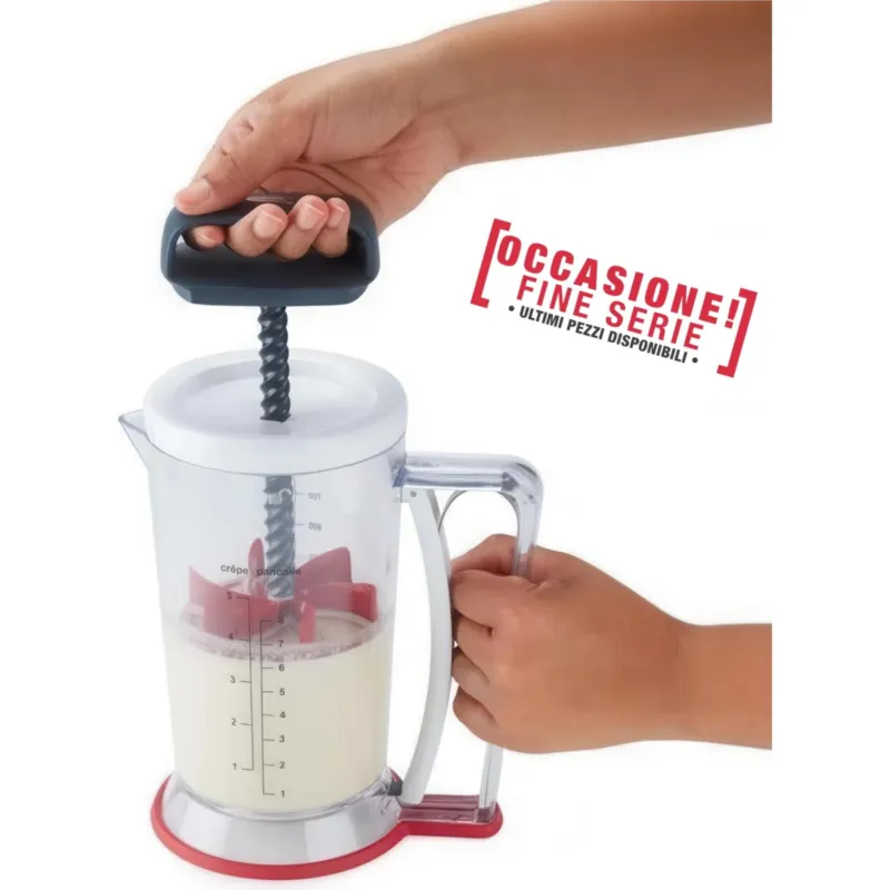 Occasione Mixer manuale con caraffa graduata Mixer manuale con funzionamento a leva ideale per preparare dolci e crepes. ZYLISS