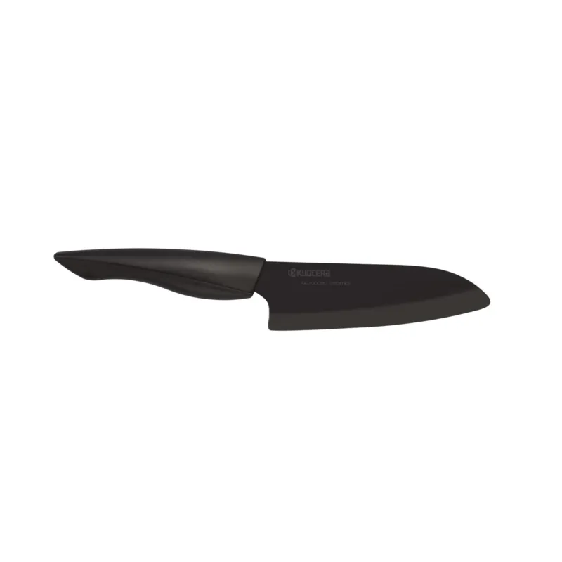 Coltello multiuso con lama 14 cm in ceramica di zirconio Z212 nera SHIN BLACK 140 mm ™ - Santoku - 14 cm - TK-110 WH-BK Maniglia soft-touch Kyocera IshiBa Direttamente Dal Produttore