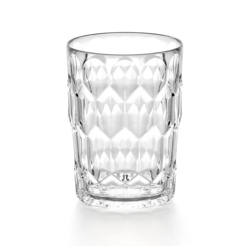 BICCHIERI ALTO VANITY 3 in Cristallo Acrilico Bio-based 6 pezzi diametro Ø 8,5xh 11,8 cm- 480 cc BPA FREE bibite, cocktail e frullati colore trasparente Guzzini Prezzo Conveniente