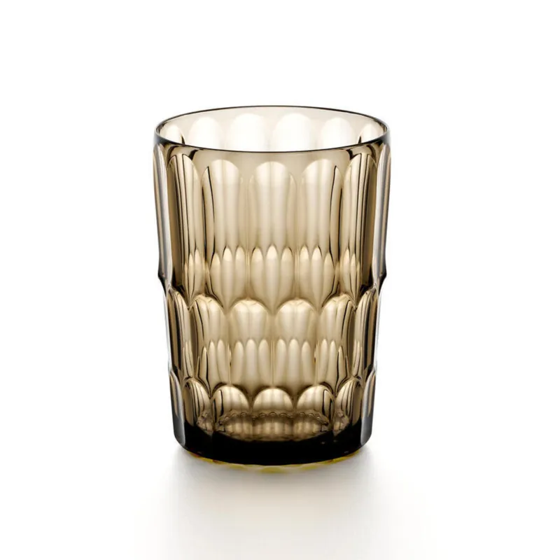 BICCHIERI ALTO VANITY in Cristallo Acrilico Bio-based 6 pezzi diametro Ø 8,5xh 11,8 cm- 480 cc BPA FREE bibite, cocktail e frullati colore Fumo Guzzini Compra Adesso