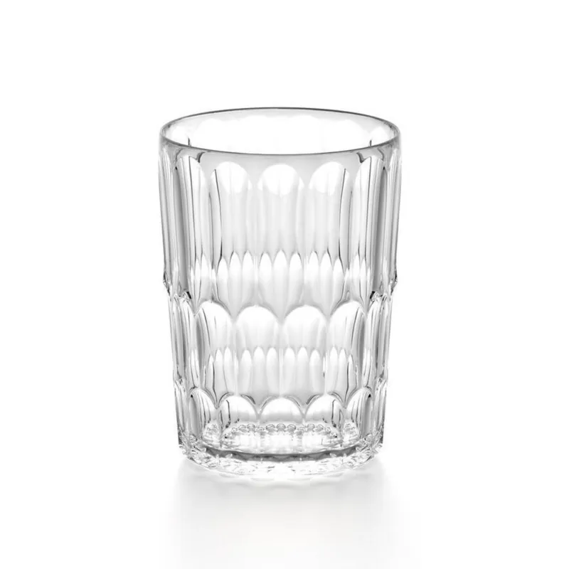 Ultimissimo Modello BICCHIERI ALTO VANITY in Cristallo Acrilico Bio-based 6 pezzi diametro Ø 8,5xh 11,8 cm- 480 cc BPA FREE bibite, cocktail e frullati colore trasparente Guzzini