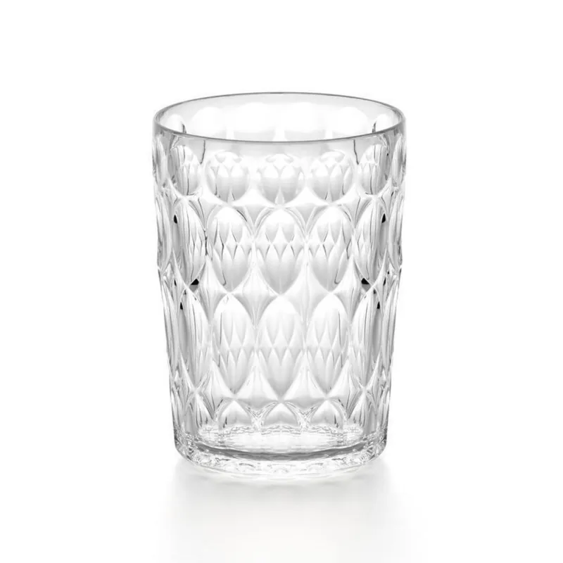 Affare BICCHIERI ALTO VANITY in Cristallo Acrilico Bio-based 6 pezzi diametro Ø 8,5xh 11,8 cm- 480 cc BPA FREE bibite, cocktail e frullati colore trasparente Guzzini