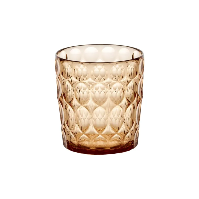 Acquista Ora BICCHIERI Bassi VANITY in Cristallo Acrilico Bio-based confezione da 6 pezzi diametro Ø 8,5xh 9,2 cm- 360 cc BPA FREE colore Cipria Guzzini