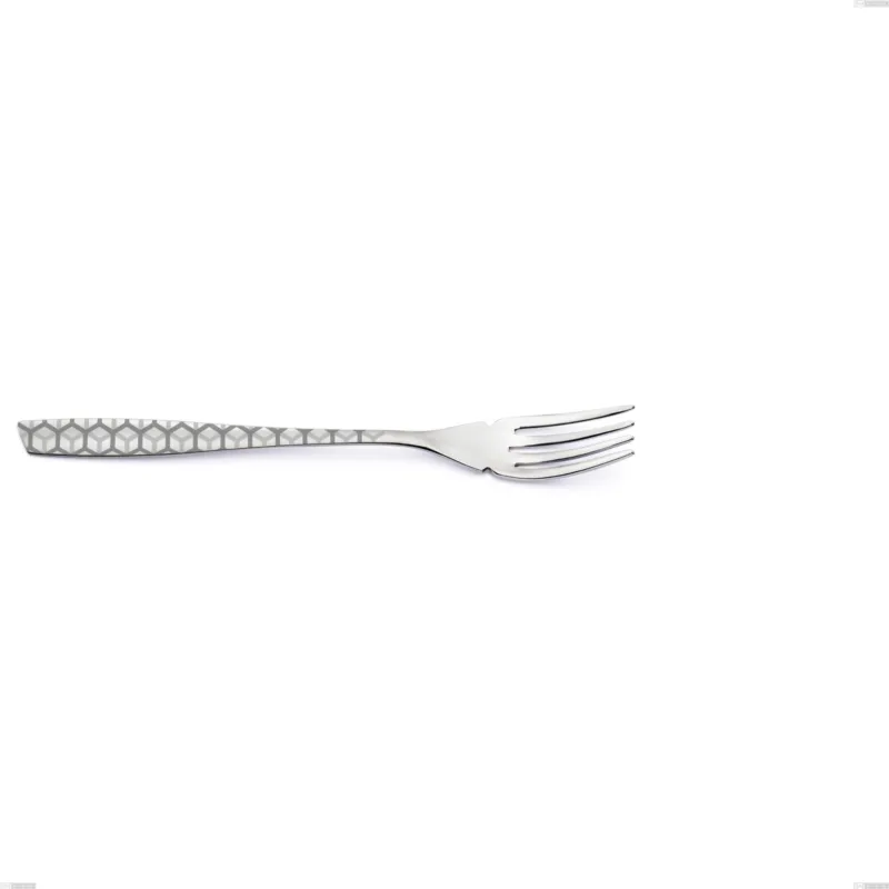 Forchetta pesce eleven exa, Acciaio inox Aisi 304 Acciaio lucido disegno laser, spessore 2.5mm, lunghezza 191 mm Eme Posaterie Ultimissimo Modello
