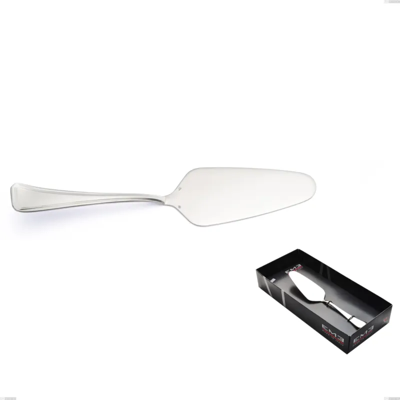 Confezione vetrina 1 pezzo pala torta Savoia Argento 8 micron, Acciaio inox Aisi 304 Finitura Argentata, spessore argento 8 micron, spessore posata 3 mm Eme Posaterie Pagamento Sicuro