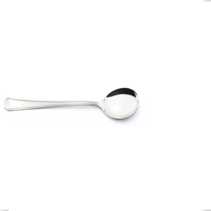 Prezzo Scontato Cucchiaio brodo Savoia Argento 8 micron, Acciaio inox Aisi 304 Finitura Argentata, spessore argento 8 micron, spessore posata 3 mm, lunghezza 168 mm Eme Posaterie