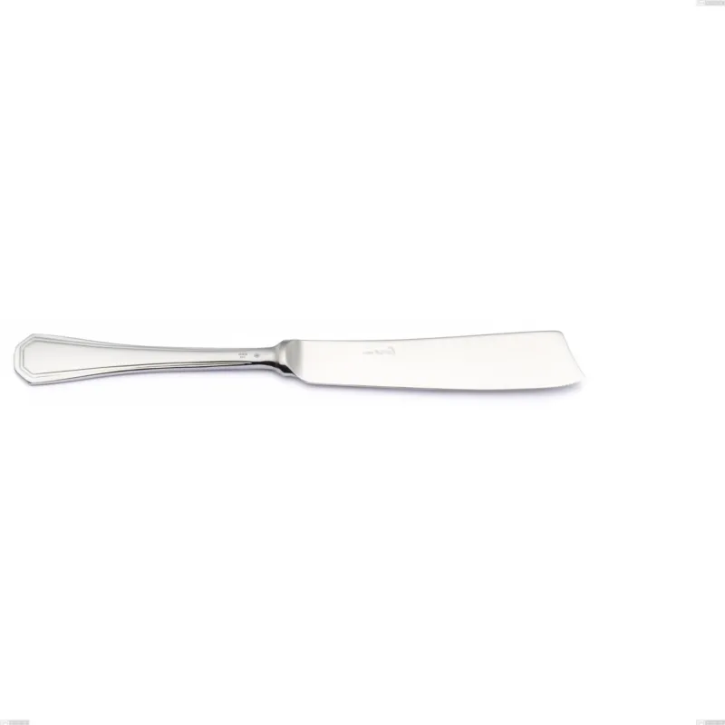 Compra Oggi Stesso Coltello torta Savoia Argento 8 micron, Acciaio inox Aisi 304 Finitura Argentata, spessore argento 8 micron, spessore posata 3 mm, lunghezza 230 mm Eme Posaterie
