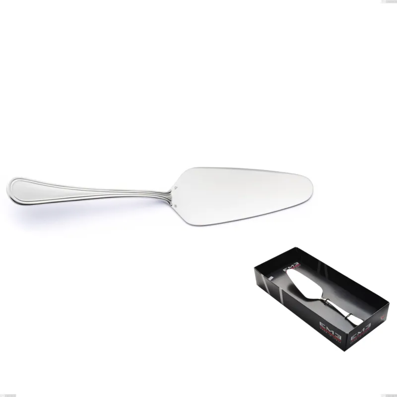 Confezione vetrina 1 pezzo pala torta Impero Argento 8 micron, Acciaio inox Aisi 304 Finitura Argentata, spessore argento 8 micron, spessore posata 3 mm Eme Posaterie Prezzo Scontato