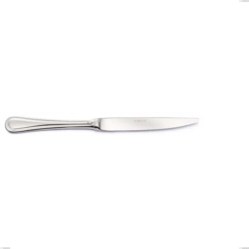 Coltello bistecca Impero Argento 8 micron, Acciaio inox Aisi 304 Finitura Argentata, spessore argento 8 micron, spessore posata 3 mm, lunghezza 228 mm Eme Posaterie Sconto