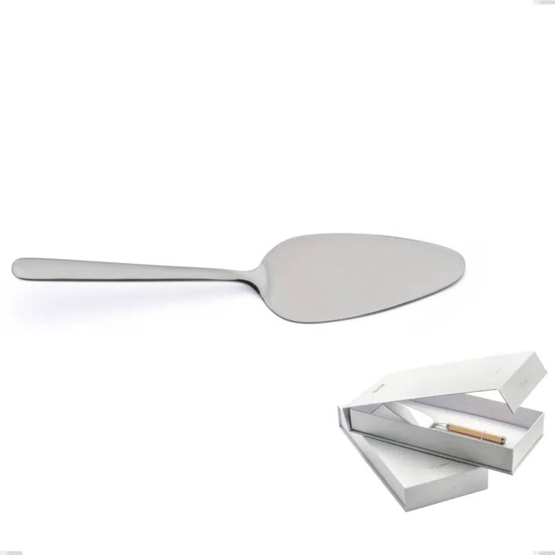 Prezzo Ridotto Confezione a libro 1 pezzo pala torta venice sabbiato, Acciaio inox Aisi 304 Posate sabbiate, spessore 4 mm Eme Posaterie