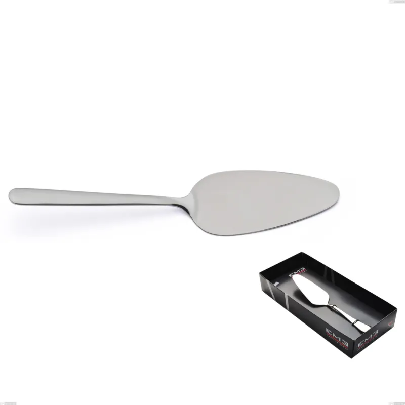 Professionale Confezione vetrina 1 pezzo pala torta venice sabbiato, Acciaio inox Aisi 304 Posate sabbiate, spessore 4 mm Eme Posaterie