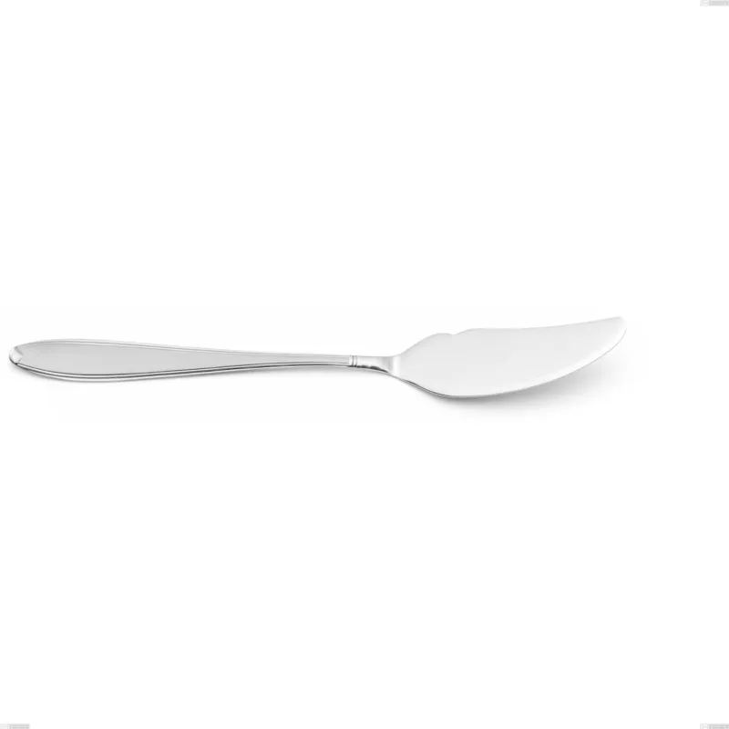 Coltello pesce da servizio Kappa Sabbiato, 18/10 (AISI304) Acciaio sabbiato, spessore 2.5 mm, lunghezza 257 mm Eme Posaterie Compra Adesso