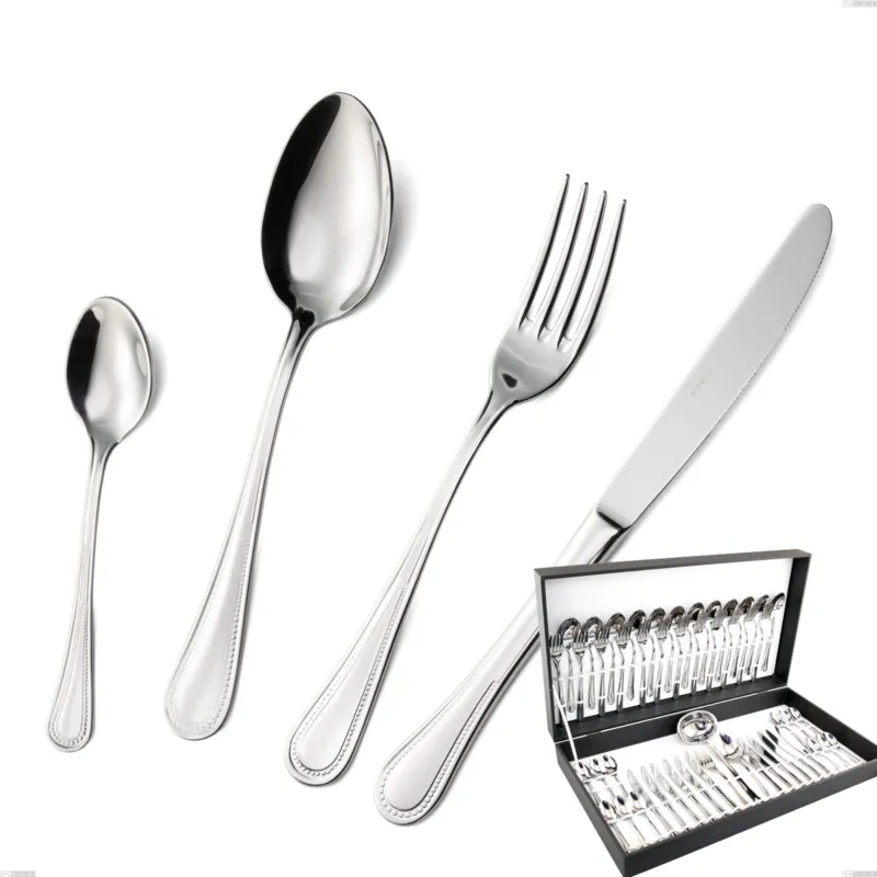 Astuccio 51 pezzi privilege, Acciaio inox Aisi 304 Posate Lucide, spessore 2.5 mm Eme Posaterie Di Tendenza