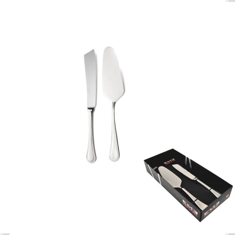 Confezione vetrina 2 pezzi dolce privilege, Acciaio inox Aisi 304 Posate Lucide, spessore 2.5 mm Eme Posaterie Affare