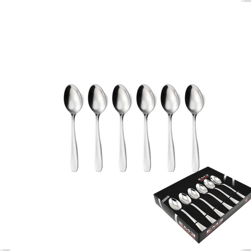 Confezione vetrina 6 pezzi caffè eco, Acciaio inox Aisi 430 NIchel Free Posate Lucide, spessore 1.5 mm Eme Posaterie Bestseller