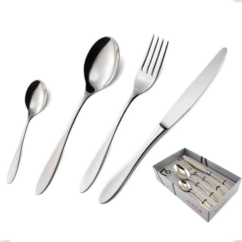 Compra Adesso Confezione vetrina 16 pezzi oasi, Acciaio inox Aisi 304 Posate Lucide, spessore 2 mm Eme Posaterie