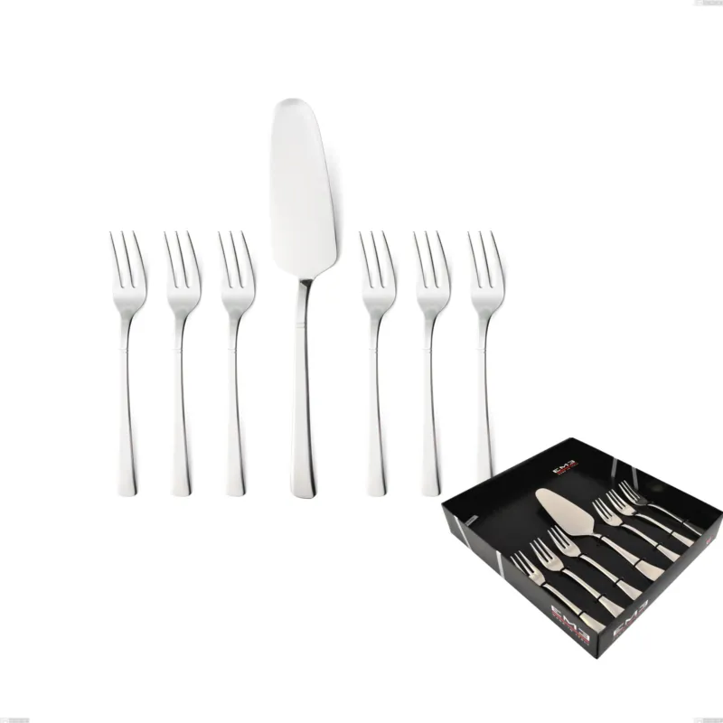 Confezione vetrina 7 pezzi dolce lux, Acciaio inox Aisi 304 Posate Lucide, spessore 2.5 mm Eme Posaterie Saldi
