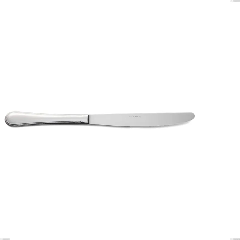 Soddisfatti O Rimborsati Coltello tavola perles, Acciaio inox Aisi 304 lucido, spessore 2.5 mm, design Classico, lunghezza 233 mm Eme Posaterie