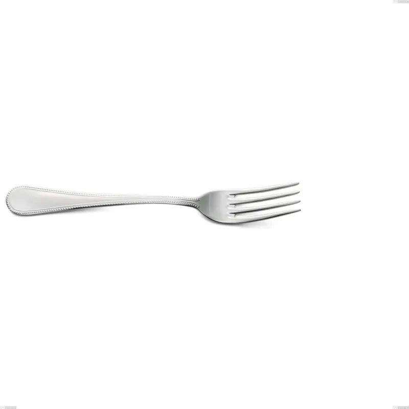 Forchetta tavola perles, Acciaio inox Aisi 304 lucido, spessore 2.5 mm, design Classico, lunghezza 205 mm Eme Posaterie Occasione Imperdibile