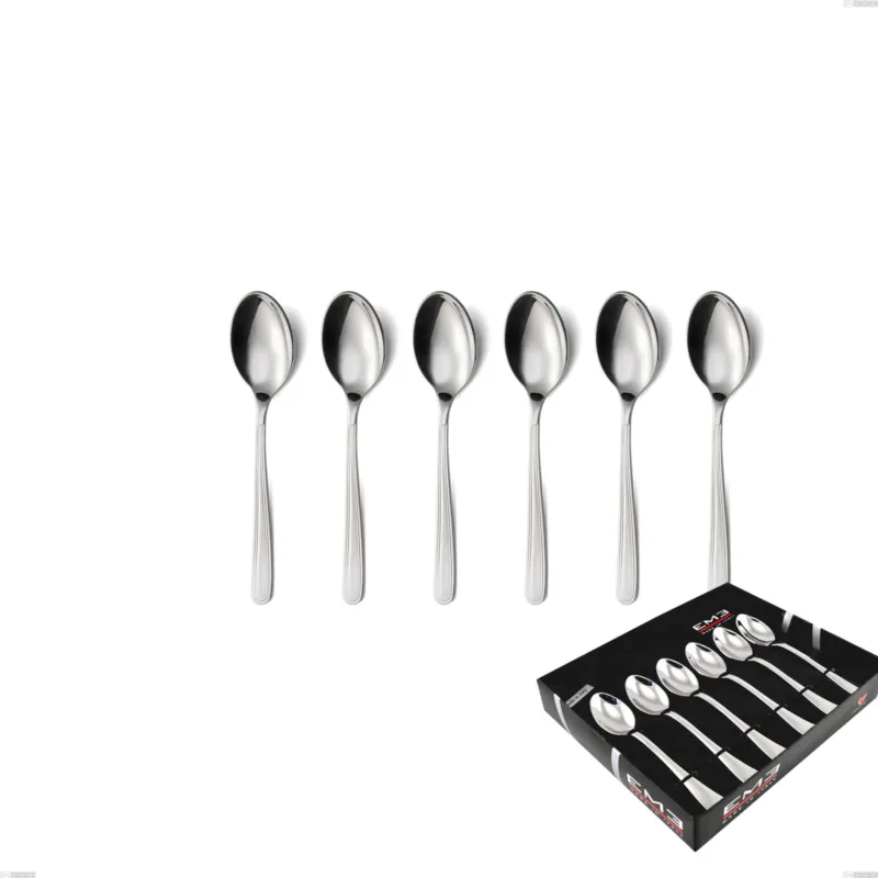 Must-Have Confezione vetrina 6 pezzi caffè medea, Acciaio inox Aisi 304 lucido, spessore 3 mm Eme Posaterie
