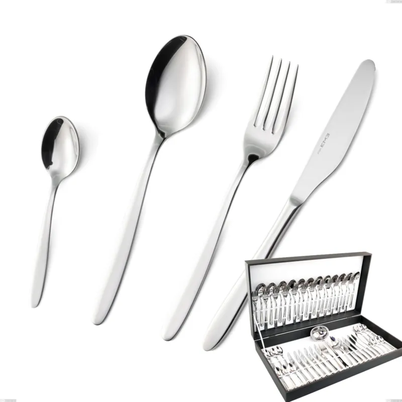 Sconto Astuccio 51 pezzi armonia, Acciaio inox Aisi 304 lucido, spessore 3 mm Eme Posaterie