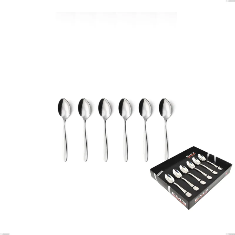 Confezione vetrina 6 pezzi moka armonia, Acciaio inox Aisi 304 lucido, spessore 3 mm Eme Posaterie Di Tendenza