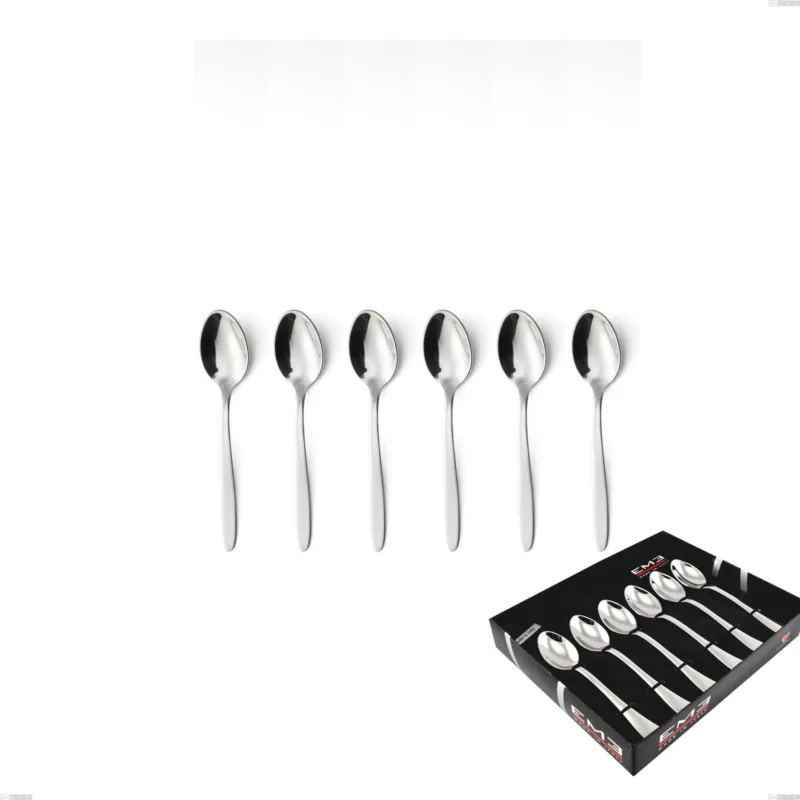 Promo Stagionale Confezione vetrina 6 pezzi caffè armonia, Acciaio inox Aisi 304 lucido, spessore 3 mm Eme Posaterie