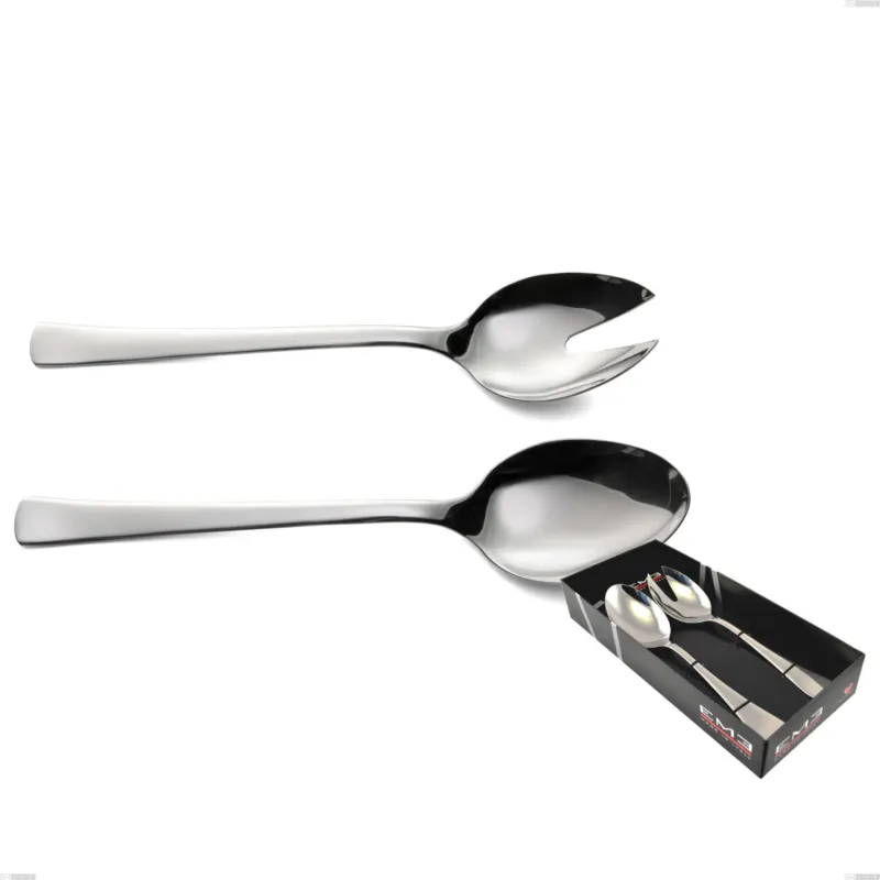 Confezione vetrina 2 pezzi insalata doram, Acciaio inox Aisi 304 lucido, spessore 2.5 mm Eme Posaterie Super Prezzo