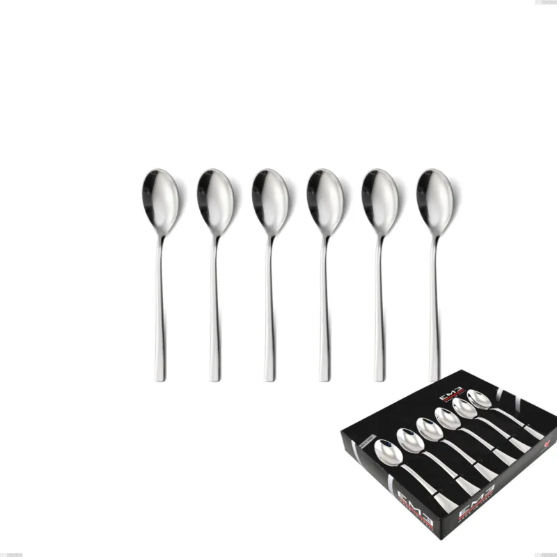 Non Perdere Confezione vetrina 6 pezzi caffè celine, Acciaio inox Aisi 304 lucido, spessore 4.5 mm Eme Posaterie