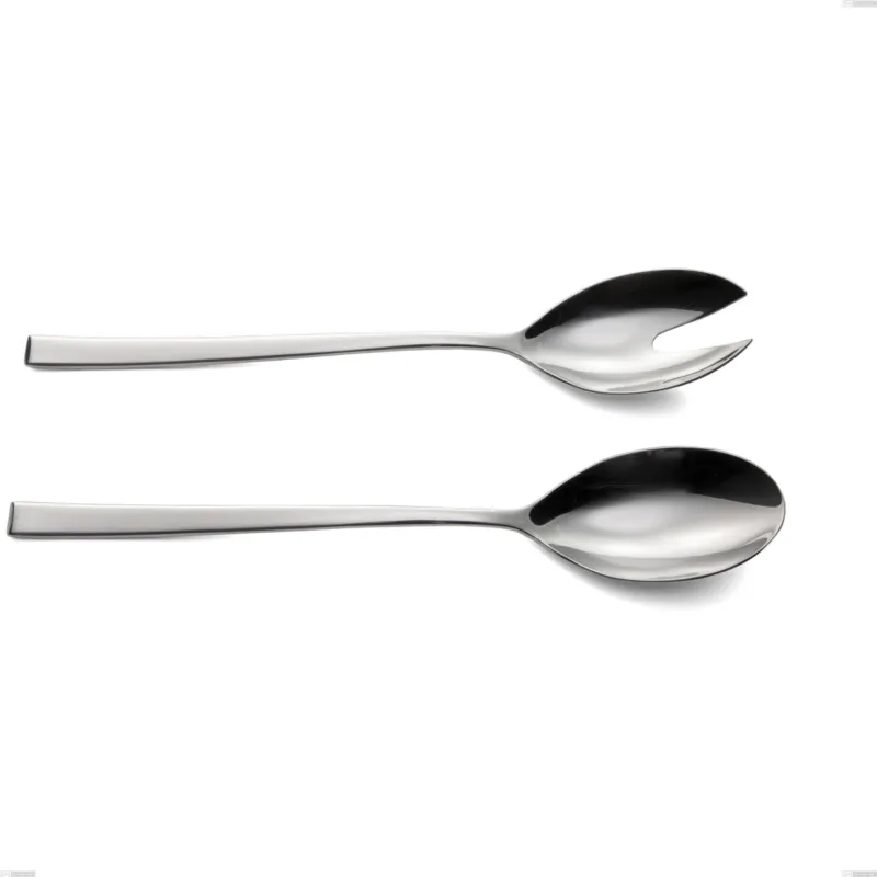 Coppia insalata celine, Acciaio inox Aisi 304 lucido, spessore 4.5 mm, lunghezza 263 mm Eme Posaterie Ultime Pezzi