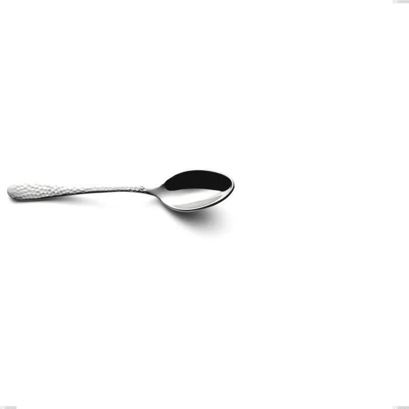 Cucchiaino caffè cortina, Acciaio inox (Aisi 304) acciaio martellato lucido, lunghezza 138 mm Eme Posaterie Promozione