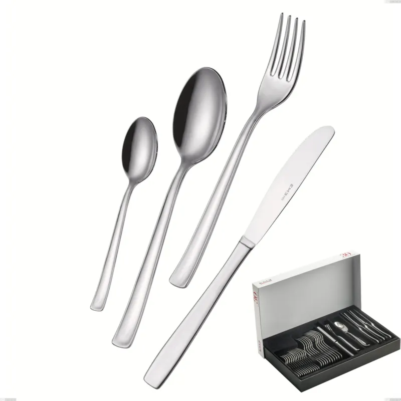 Confezione Panoramica 30 pezzi coltello economico Duna, Acciaio inox (Aisi 304) lucido Eme Posaterie Promo Stagionale